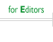 for Editors